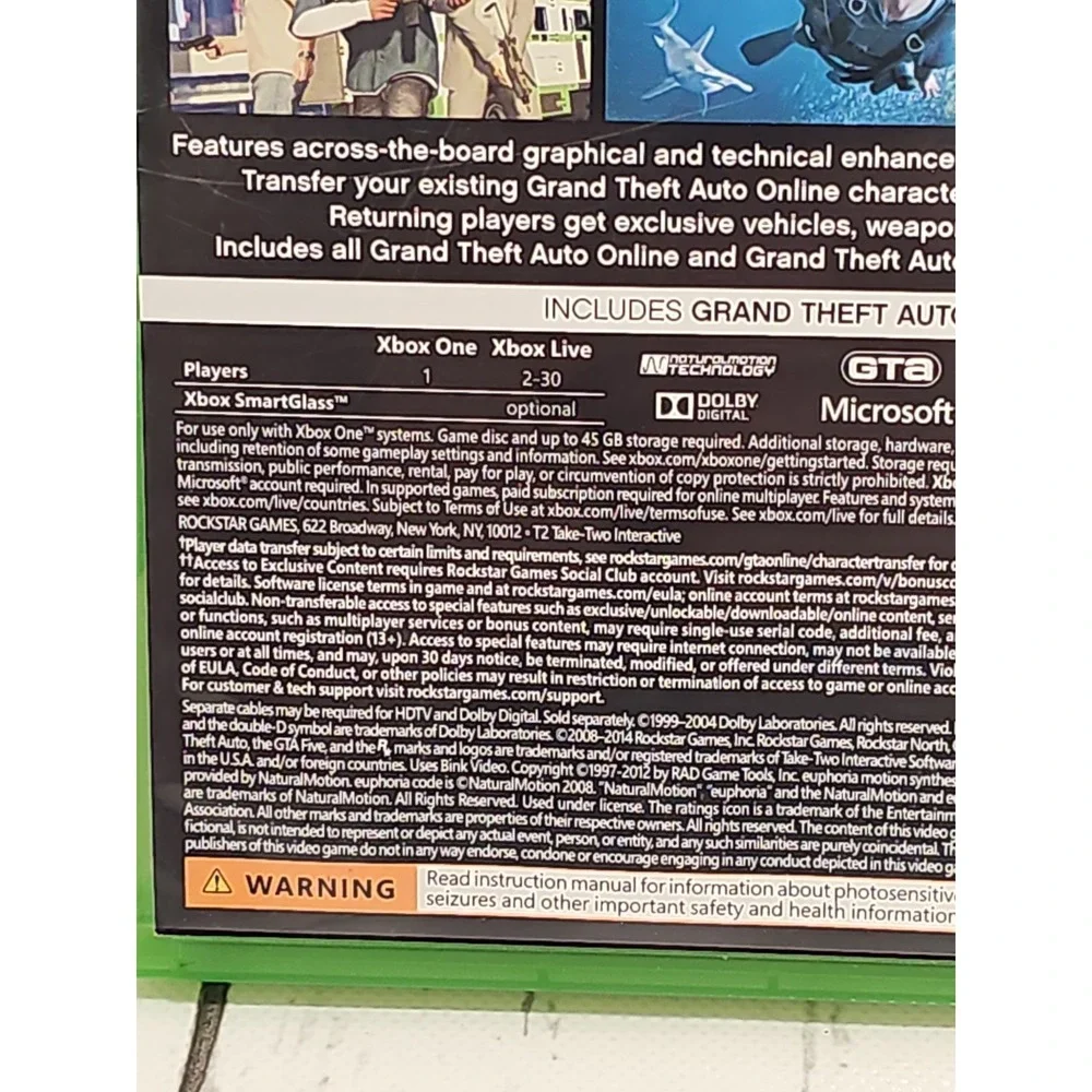 Grand Theft Auto V GTA Five for Xbox One